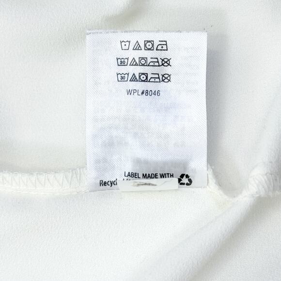 Alfani White/Black Flutter Sleeve Blouse - Size XL - Picture 8 of 8